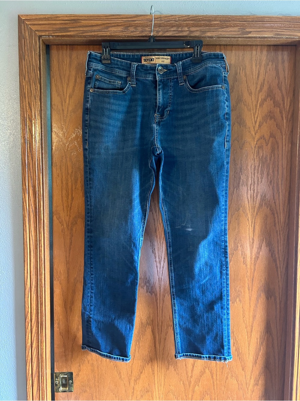 Seven7 Men's Straight Jeans in Indigo Blue